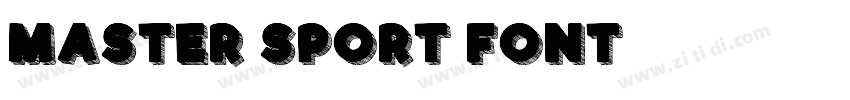 Master Sport Font 英文字体转换
